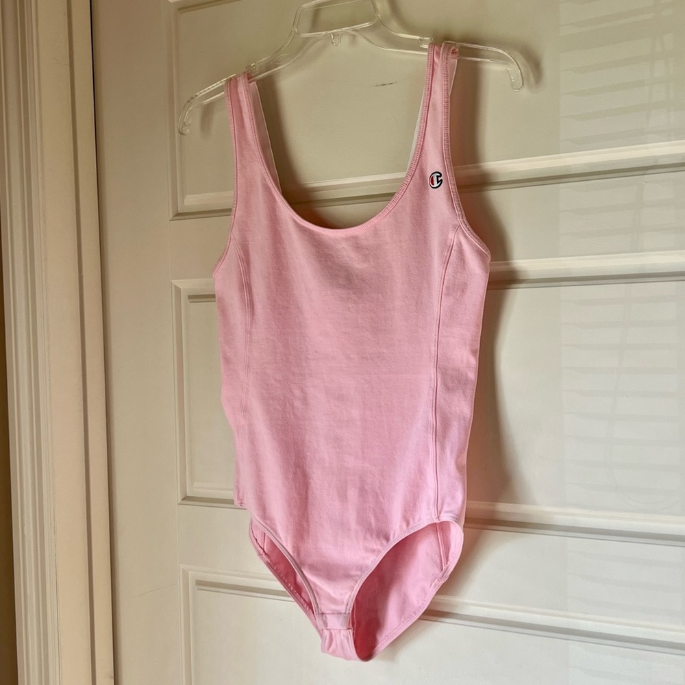 Pink body suit by Champion